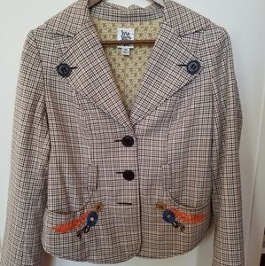 Ivy Jane plaid blazer jacket
